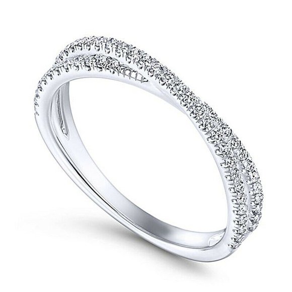 New White Sapphire 925 Silver Ring - Picture 3 of 4